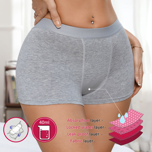 Four-layer leak-proof menstrual panties for women by Flip Styles, showing the comfortable, moisture-wicking fabric design.
